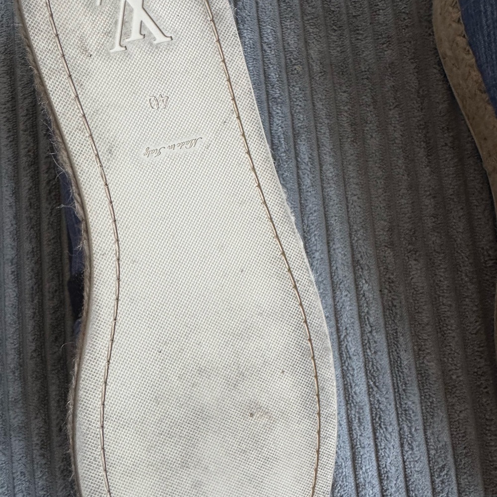 Louis Vuitton 💯 Authentic Espadrilles Navy Blue size 40 with dust bags - Picture 7 of 12